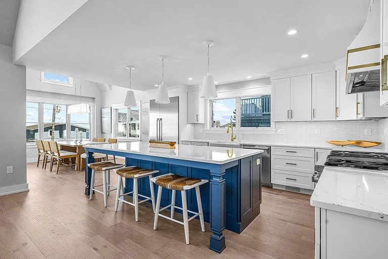 Exterior and interior gallery of the 40 Inlet Drive North project by Vallese Contractors, showcasing a blend of coastal style, spacious layouts, and refined finishes.